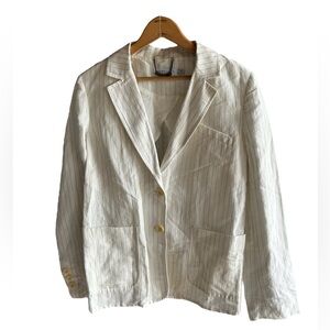 See By Chloé, flax linen blazer, usa size 6, made in Italy.